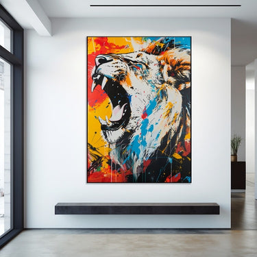 Lion Painting Pop Art